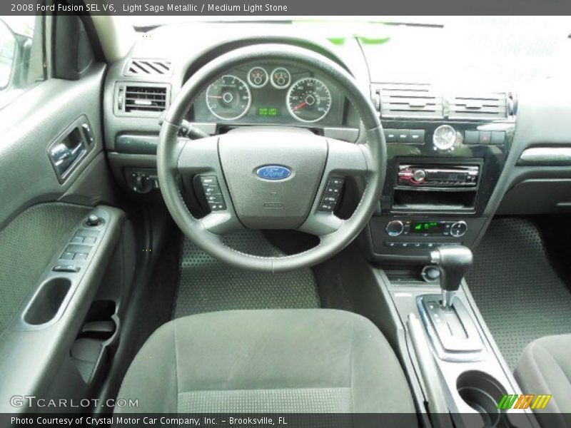 Light Sage Metallic / Medium Light Stone 2008 Ford Fusion SEL V6