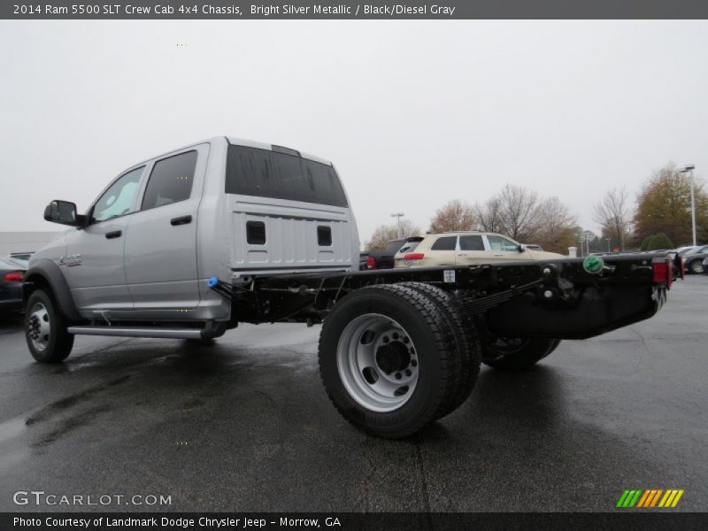 Bright Silver Metallic / Black/Diesel Gray 2014 Ram 5500 SLT Crew Cab 4x4 Chassis