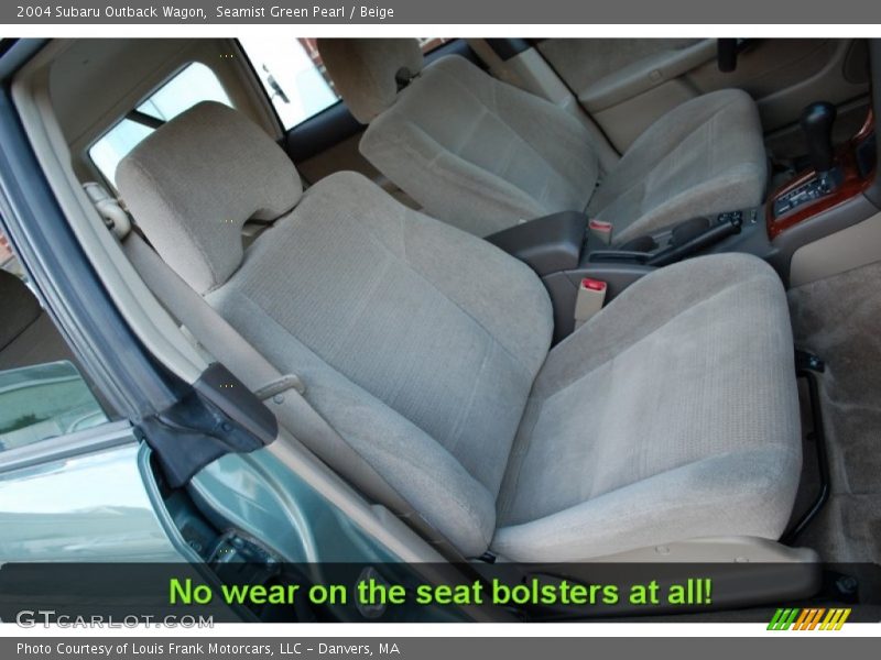 Seamist Green Pearl / Beige 2004 Subaru Outback Wagon