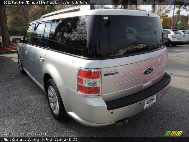 Ingot Silver Metallic / Medium Light Stone 2012 Ford Flex SE