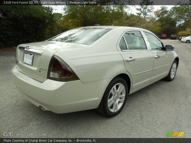 Light Sage Metallic / Medium Light Stone 2008 Ford Fusion SEL V6