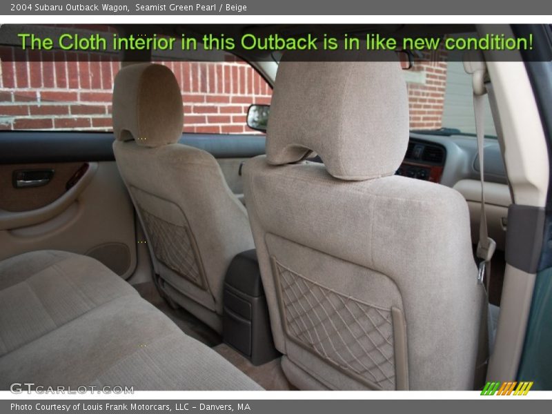 Seamist Green Pearl / Beige 2004 Subaru Outback Wagon
