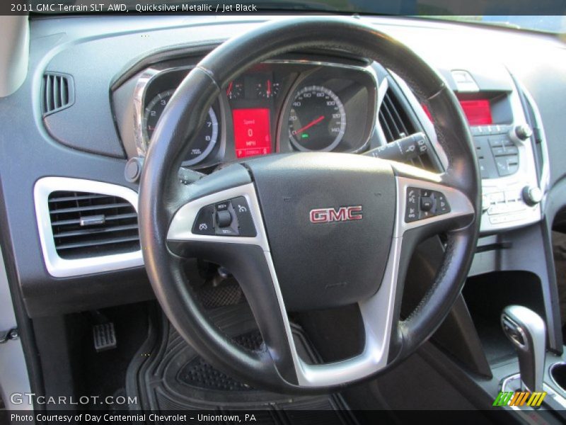 Quicksilver Metallic / Jet Black 2011 GMC Terrain SLT AWD