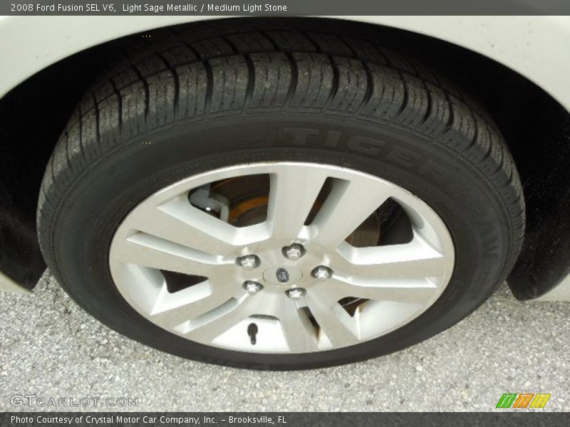 Light Sage Metallic / Medium Light Stone 2008 Ford Fusion SEL V6
