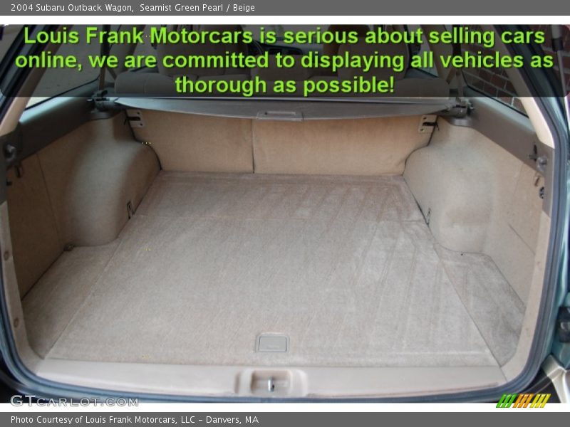 Seamist Green Pearl / Beige 2004 Subaru Outback Wagon
