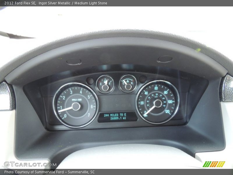 Ingot Silver Metallic / Medium Light Stone 2012 Ford Flex SE