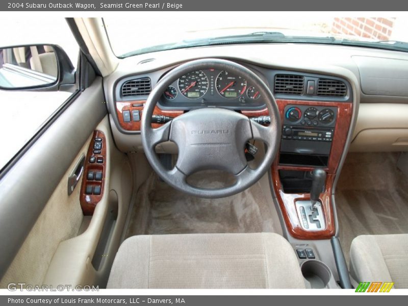 Seamist Green Pearl / Beige 2004 Subaru Outback Wagon