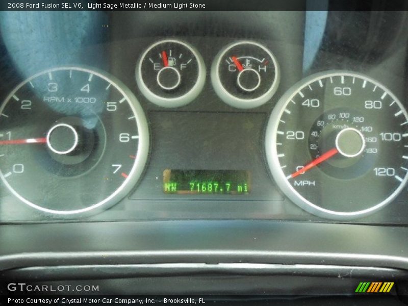 Light Sage Metallic / Medium Light Stone 2008 Ford Fusion SEL V6
