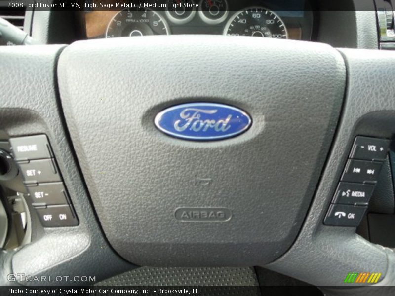 Light Sage Metallic / Medium Light Stone 2008 Ford Fusion SEL V6