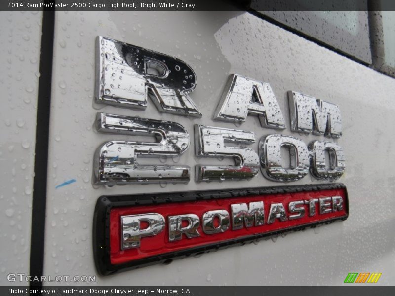 Bright White / Gray 2014 Ram ProMaster 2500 Cargo High Roof