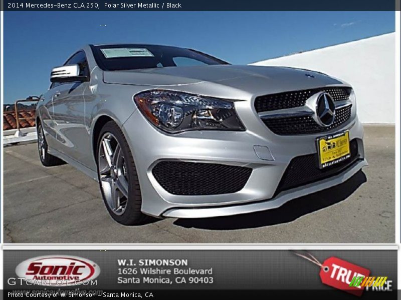Polar Silver Metallic / Black 2014 Mercedes-Benz CLA 250