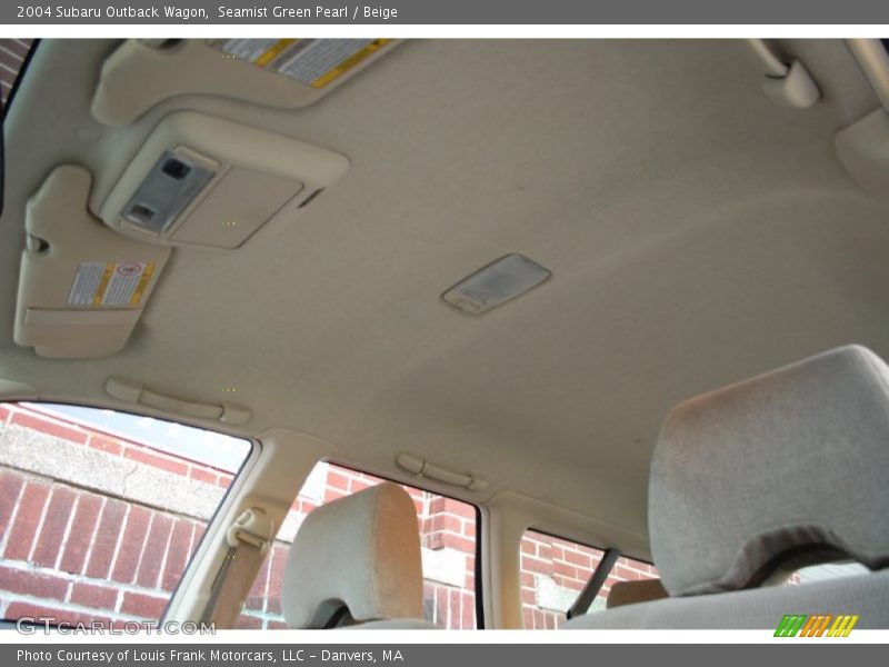 Seamist Green Pearl / Beige 2004 Subaru Outback Wagon
