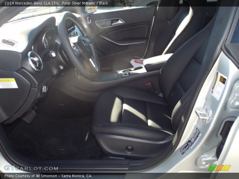 Polar Silver Metallic / Black 2014 Mercedes-Benz CLA 250