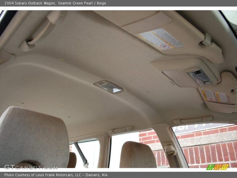 Seamist Green Pearl / Beige 2004 Subaru Outback Wagon