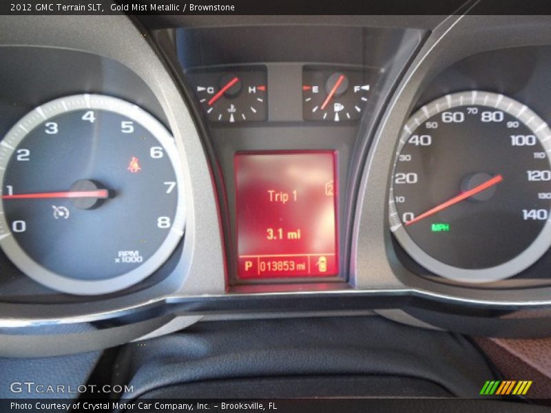 Gold Mist Metallic / Brownstone 2012 GMC Terrain SLT