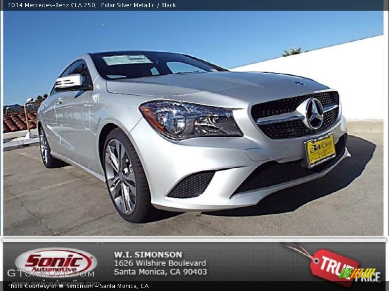 Polar Silver Metallic / Black 2014 Mercedes-Benz CLA 250