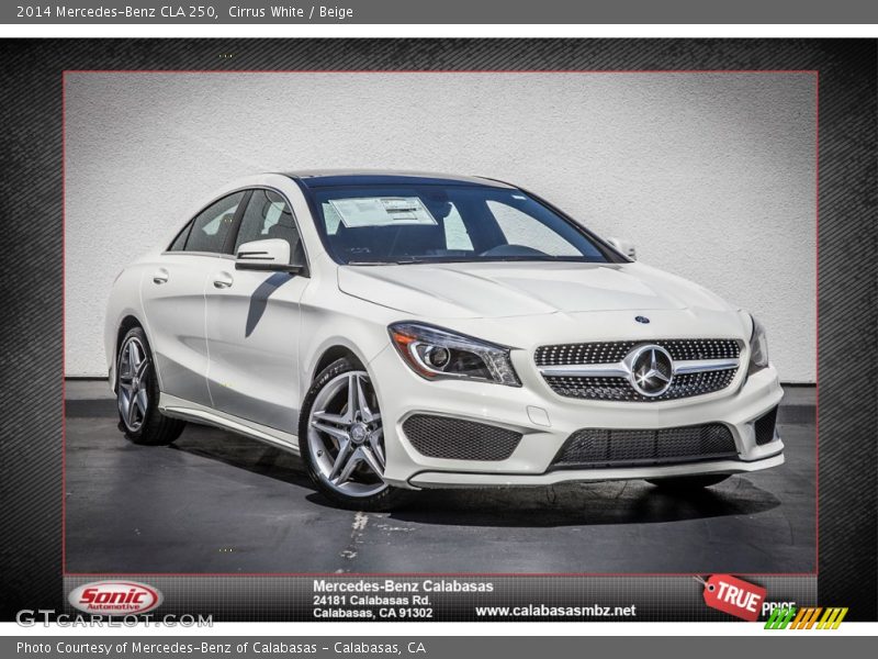 Cirrus White / Beige 2014 Mercedes-Benz CLA 250