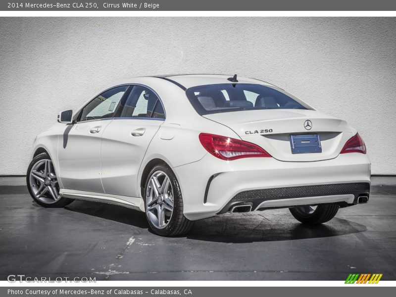 Cirrus White / Beige 2014 Mercedes-Benz CLA 250