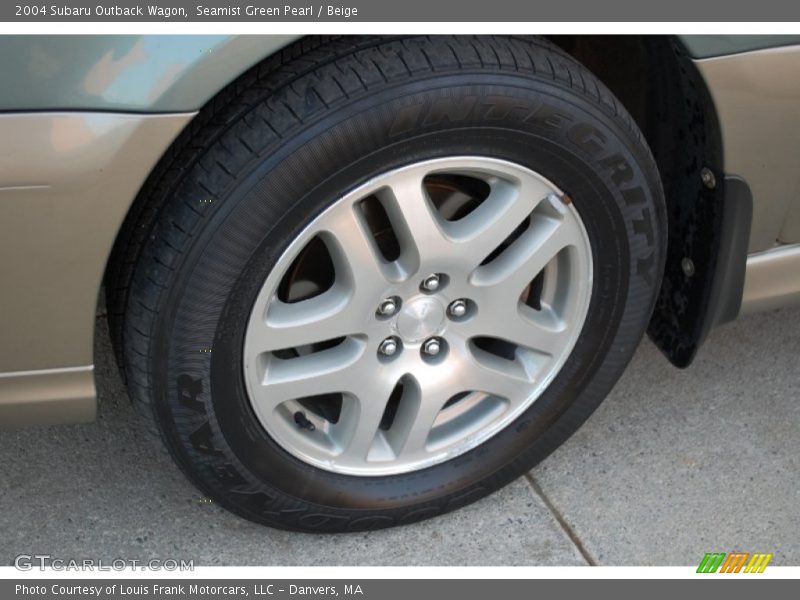 Seamist Green Pearl / Beige 2004 Subaru Outback Wagon