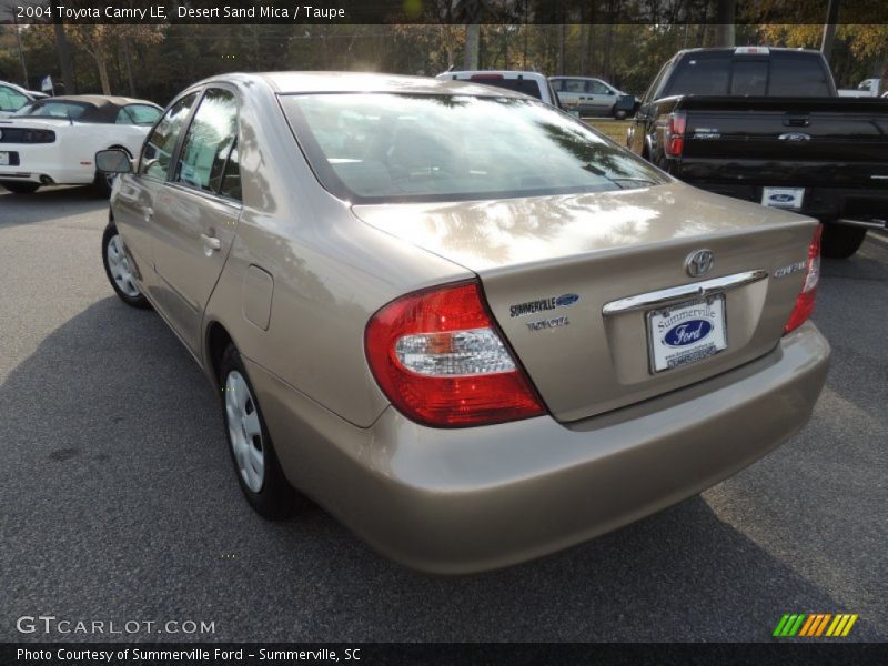Desert Sand Mica / Taupe 2004 Toyota Camry LE
