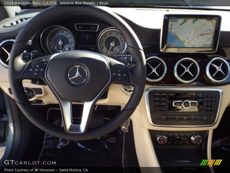 Universe Blue Metallic / Beige 2014 Mercedes-Benz CLA 250