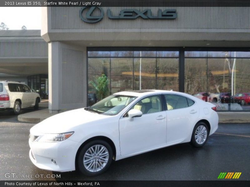 Starfire White Pearl / Light Gray 2013 Lexus ES 350