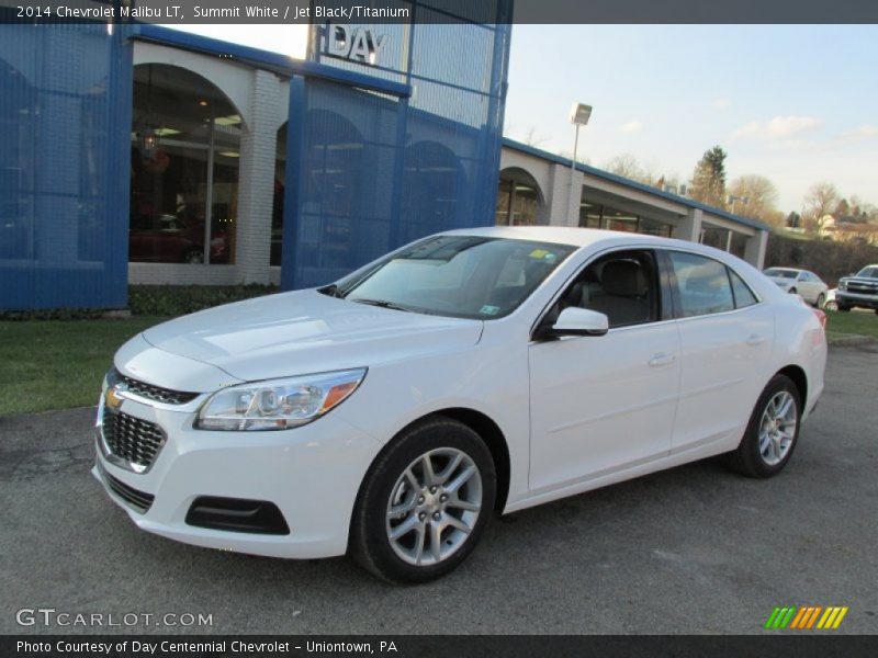 Summit White / Jet Black/Titanium 2014 Chevrolet Malibu LT