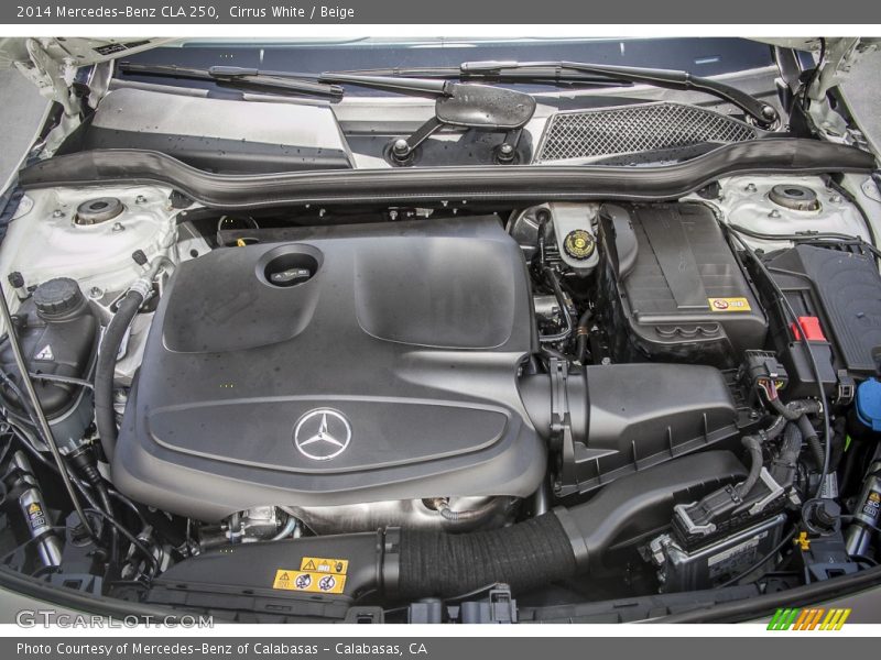 Cirrus White / Beige 2014 Mercedes-Benz CLA 250