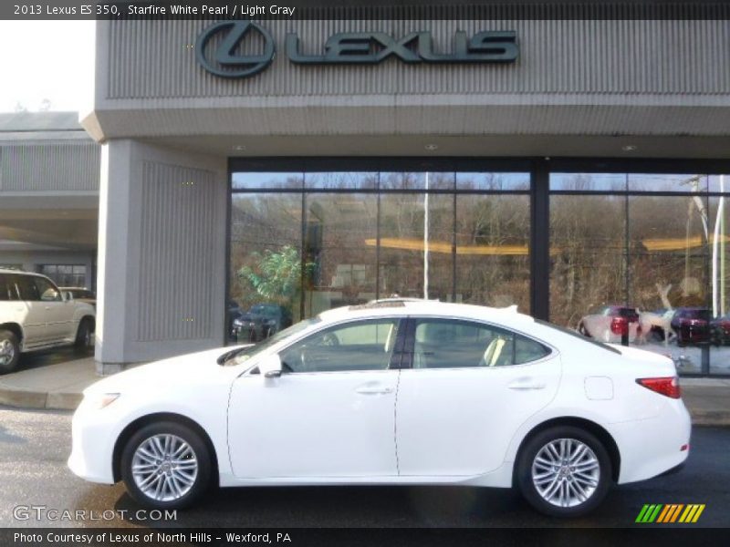 Starfire White Pearl / Light Gray 2013 Lexus ES 350