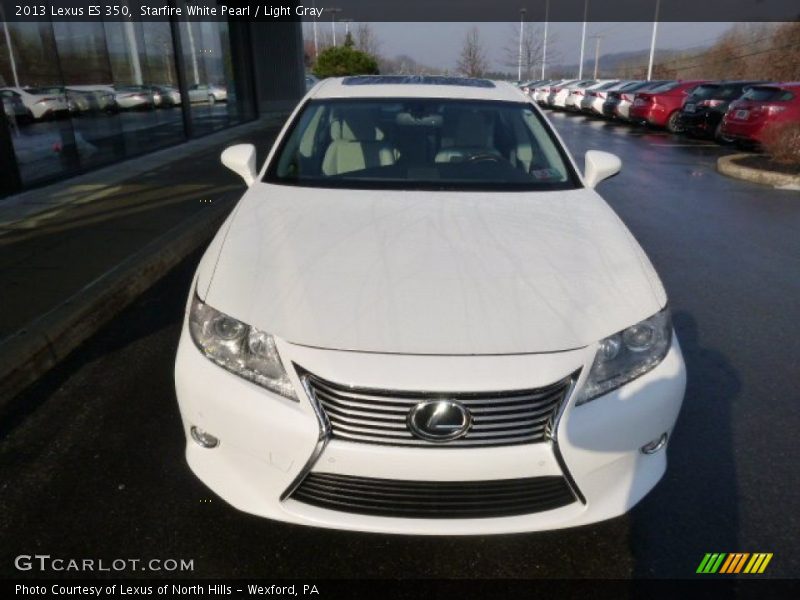 Starfire White Pearl / Light Gray 2013 Lexus ES 350