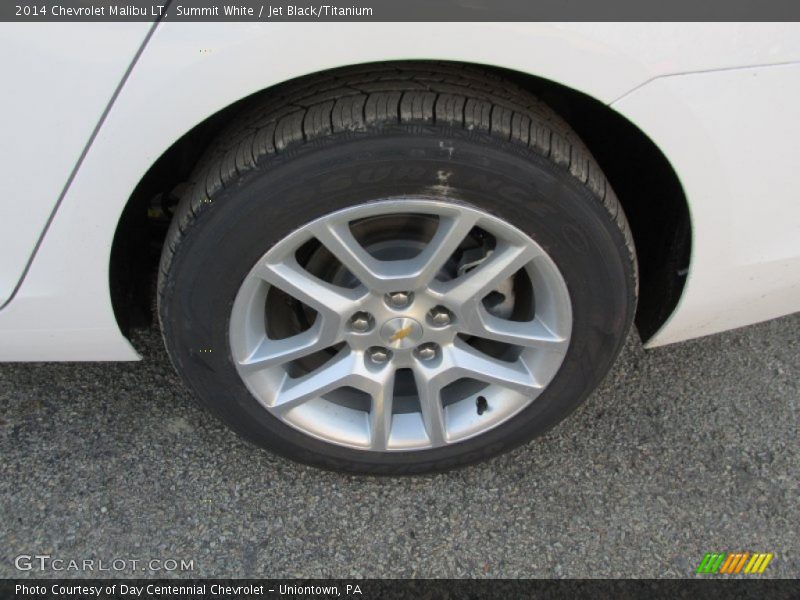 Summit White / Jet Black/Titanium 2014 Chevrolet Malibu LT