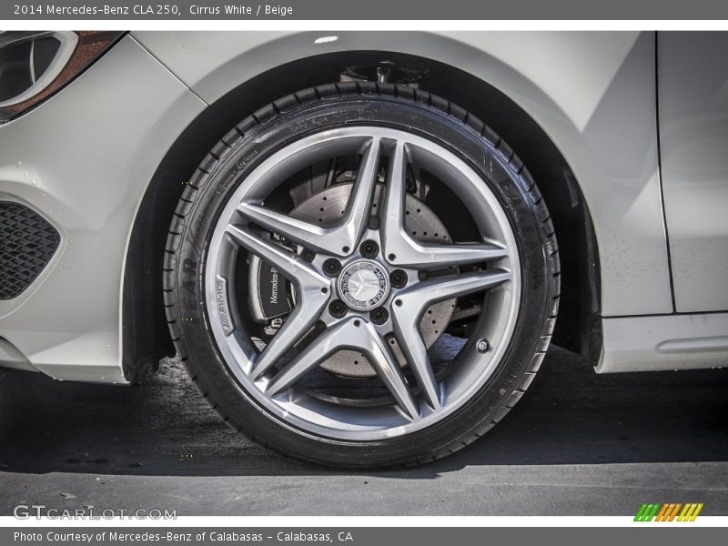 Cirrus White / Beige 2014 Mercedes-Benz CLA 250