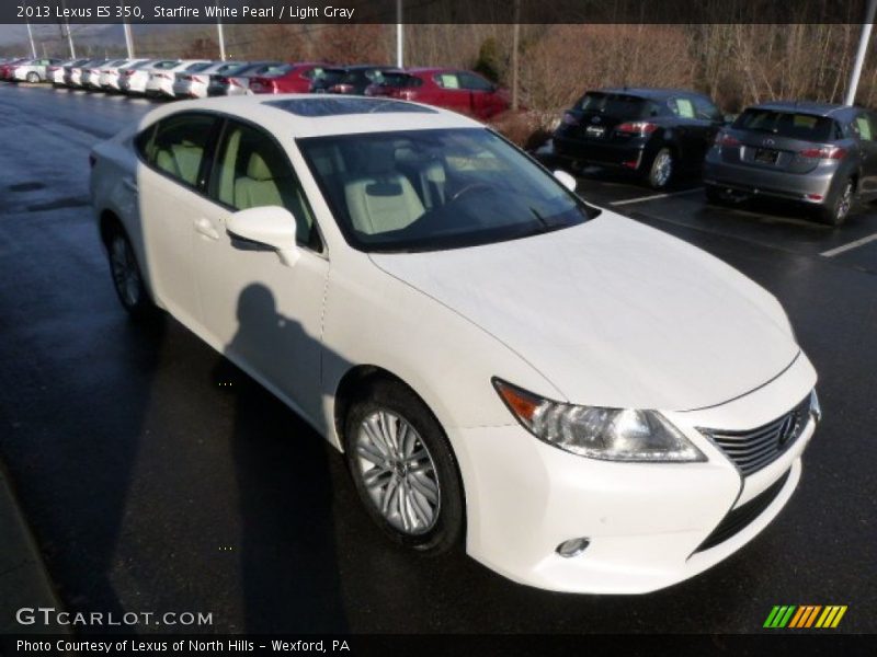 Starfire White Pearl / Light Gray 2013 Lexus ES 350