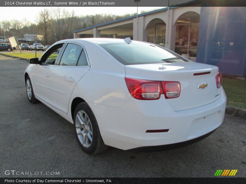 Summit White / Jet Black/Titanium 2014 Chevrolet Malibu LT