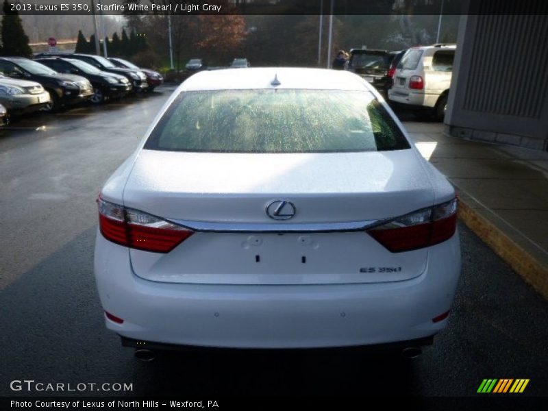 Starfire White Pearl / Light Gray 2013 Lexus ES 350