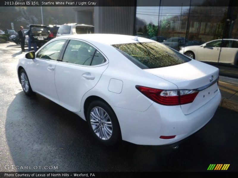 Starfire White Pearl / Light Gray 2013 Lexus ES 350