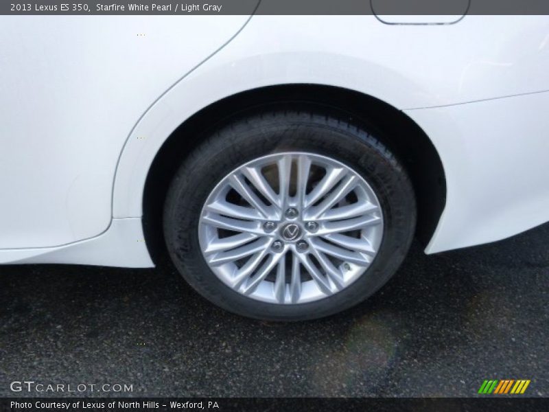 Starfire White Pearl / Light Gray 2013 Lexus ES 350