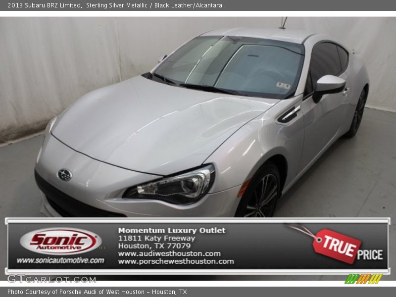 Sterling Silver Metallic / Black Leather/Alcantara 2013 Subaru BRZ Limited