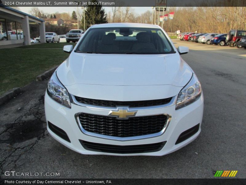 Summit White / Jet Black/Titanium 2014 Chevrolet Malibu LT