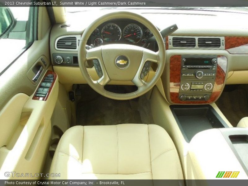 Summit White / Light Cashmere/Dark Cashmere 2013 Chevrolet Suburban LT