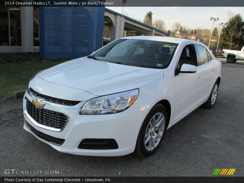 Summit White / Jet Black/Titanium 2014 Chevrolet Malibu LT