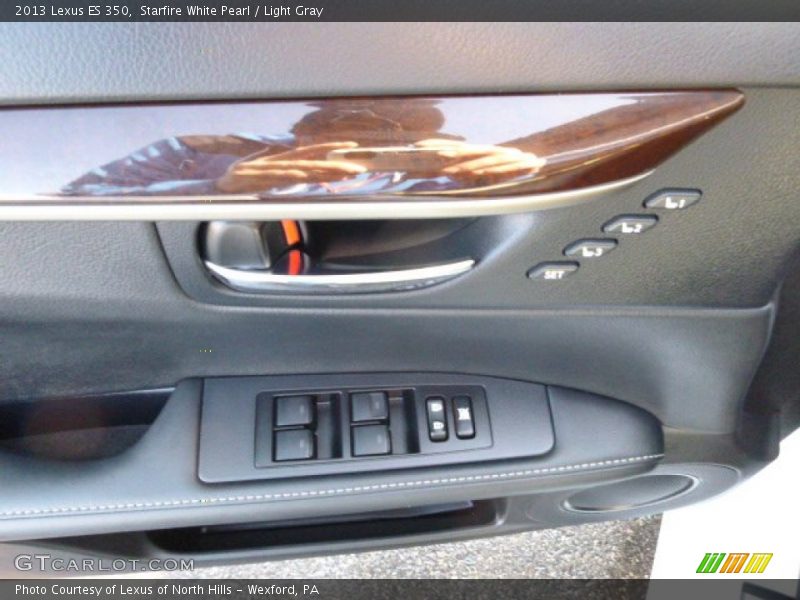 Starfire White Pearl / Light Gray 2013 Lexus ES 350