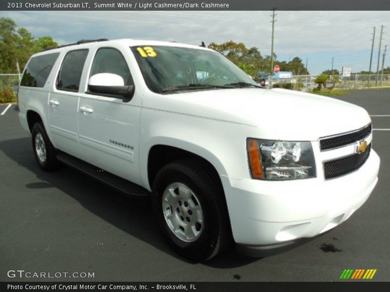 Summit White / Light Cashmere/Dark Cashmere 2013 Chevrolet Suburban LT