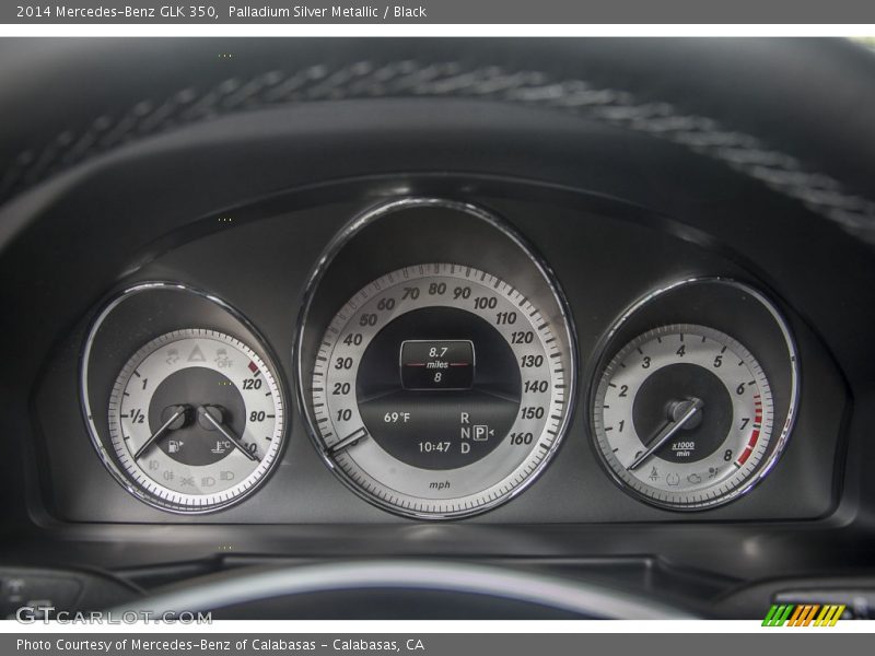 Palladium Silver Metallic / Black 2014 Mercedes-Benz GLK 350