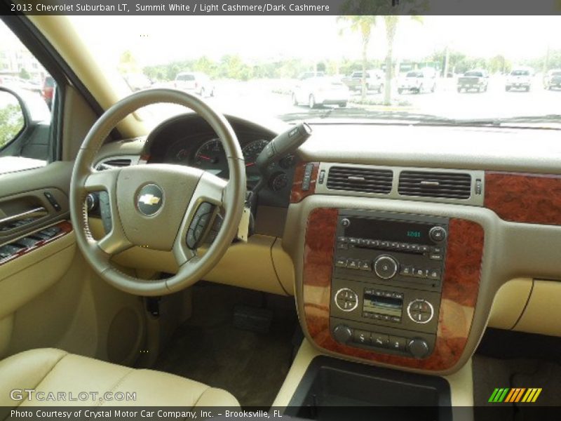 Summit White / Light Cashmere/Dark Cashmere 2013 Chevrolet Suburban LT