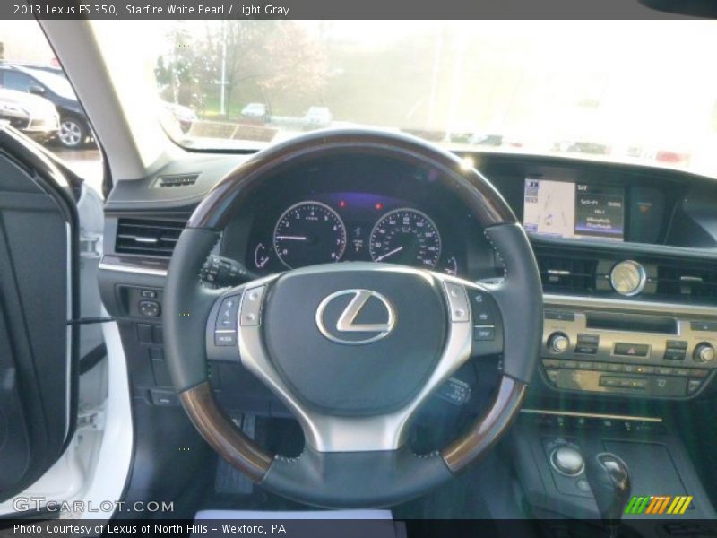 Starfire White Pearl / Light Gray 2013 Lexus ES 350