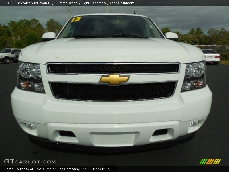 Summit White / Light Cashmere/Dark Cashmere 2013 Chevrolet Suburban LT