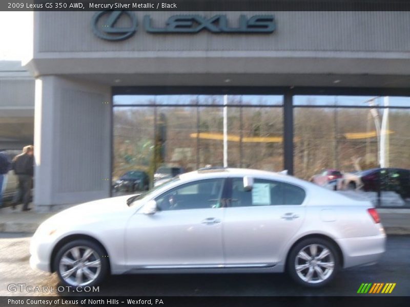 Mercury Silver Metallic / Black 2009 Lexus GS 350 AWD