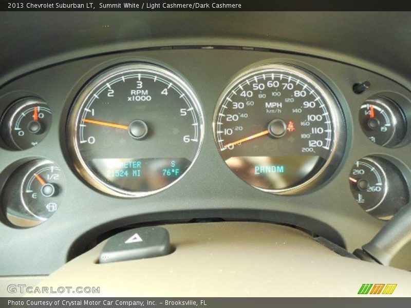 Summit White / Light Cashmere/Dark Cashmere 2013 Chevrolet Suburban LT