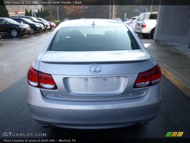 Mercury Silver Metallic / Black 2009 Lexus GS 350 AWD